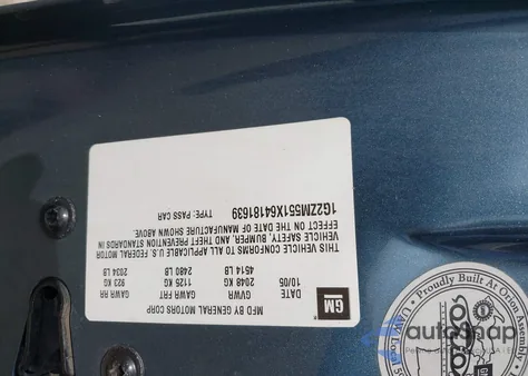 2006 Pontiac G6 Gtp from USA, damaged, VIN 1G2ZM551X64181639